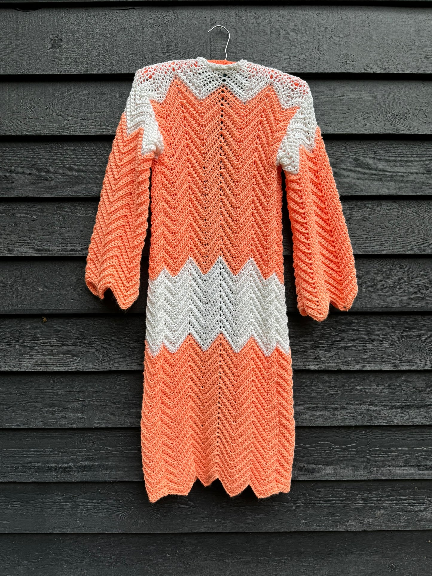 Peaches & Cream Upcycled Blanket Cardigan
