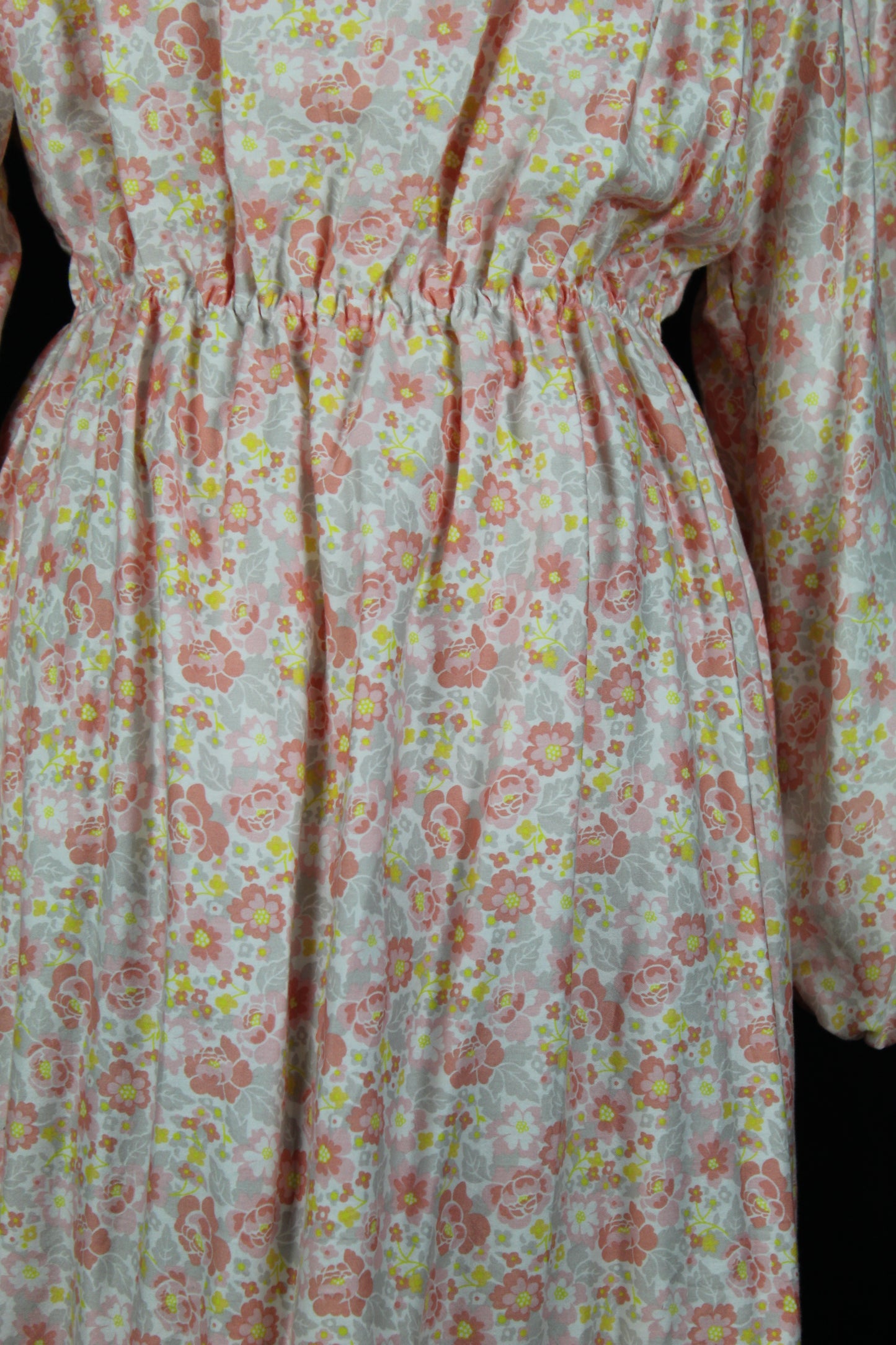 Pink Floral Upcycled Bedsheet Harvest Dress