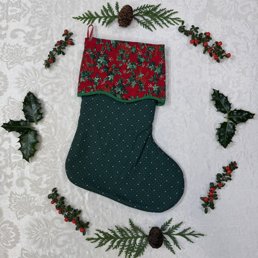 Holiday Stocking - Hearts & Ivy