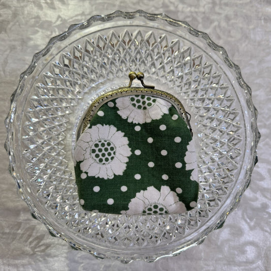 Wallet Pouch - Vintage Green Floral