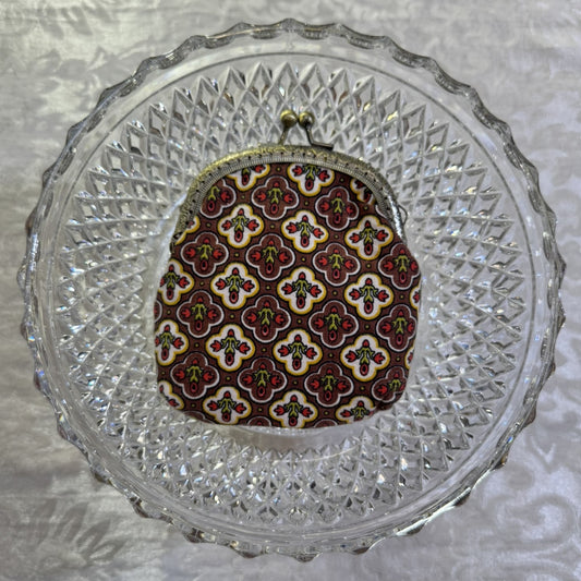 Wallet Pouch - Vintage Brown Floral