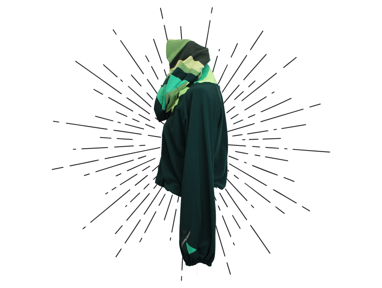 Oracle Hoodie- Green Monochromatic L/XL